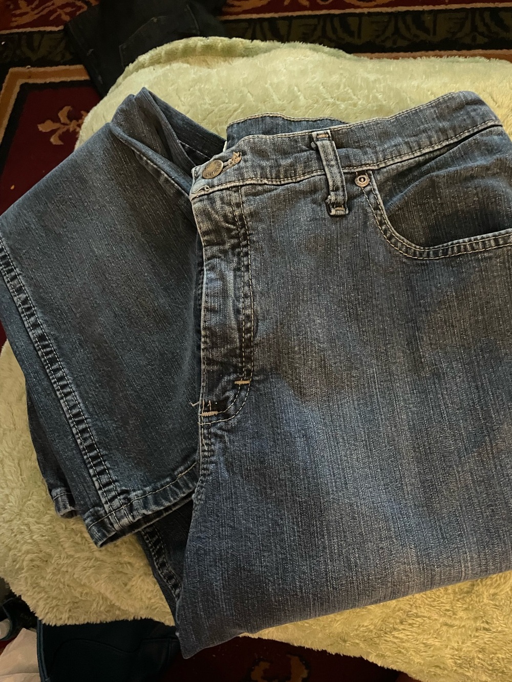 Classic Men’s Blue Denim Jeans